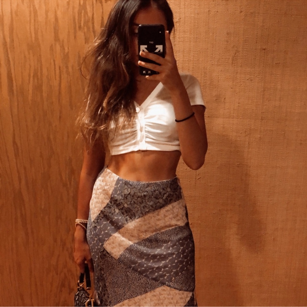 BB Dakota printed midi skirt